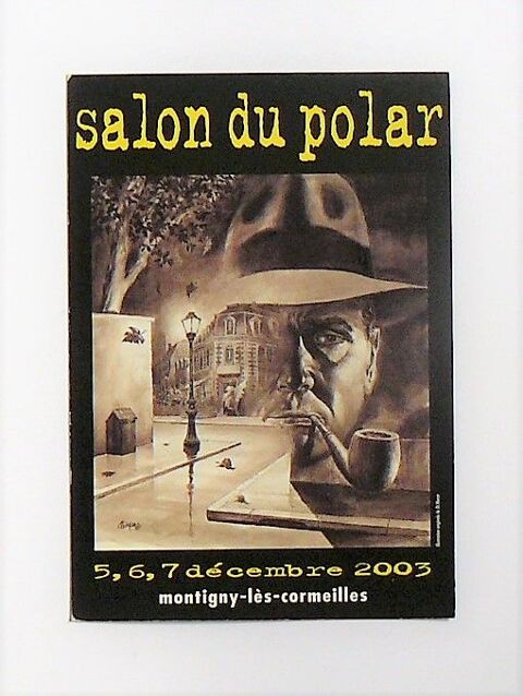 Di MARCO : Invitation format carte postale Salon du Polar 3 Argenteuil (95)
