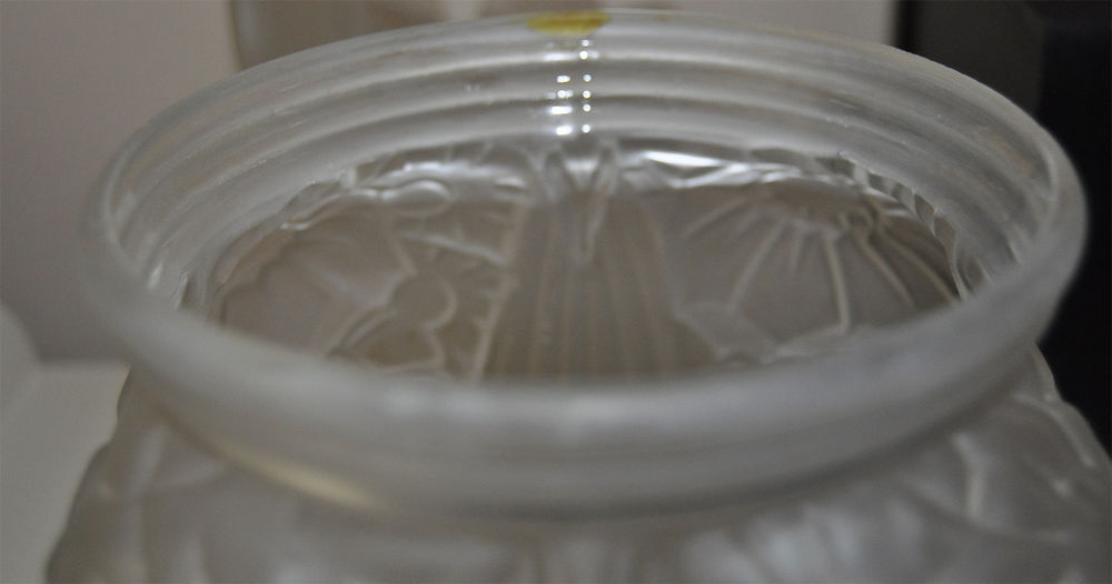 Vase en p&acirc;te de verre de lun&eacute;ville, style les fr&ecirc;res MULLER Décoration