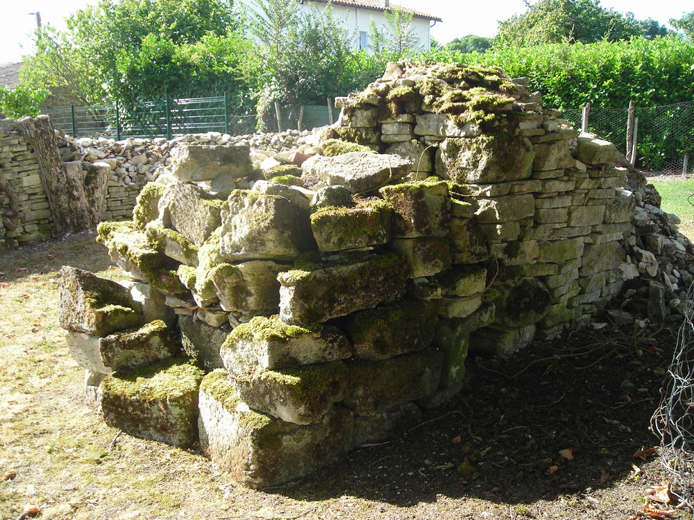 Pierres de d&eacute;molition maison Jardin