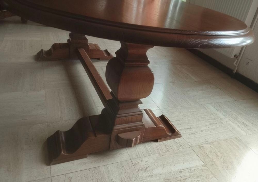 Grande table en bois massif Meubles