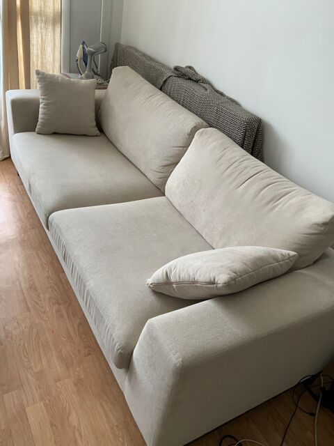 Canapé droit tissu beige bobochic Lognes (77)