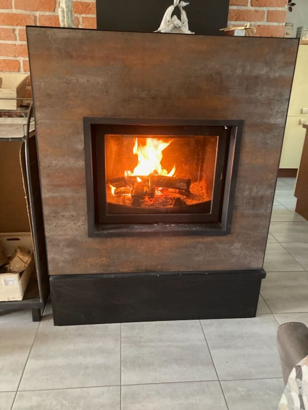 chemin&eacute;e po&ecirc;le a bois Décoration