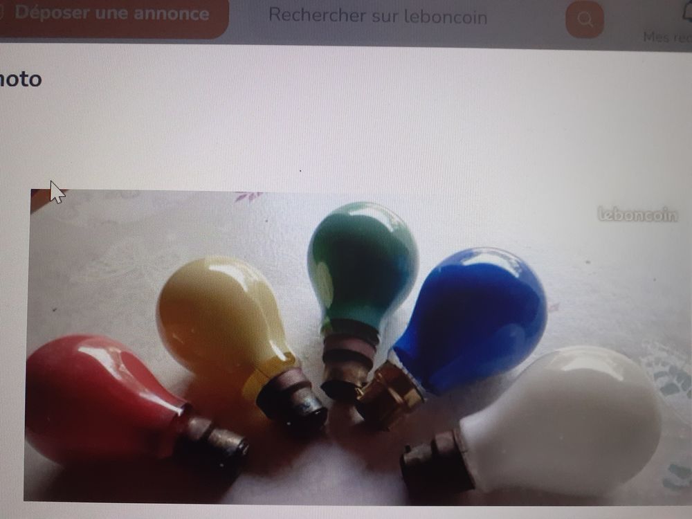 Ampoules Color&eacute;es de F&ecirc;te Décoration