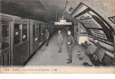 Dt 75 -  Paris - Une station mtropolitain  3 Doullens (80)