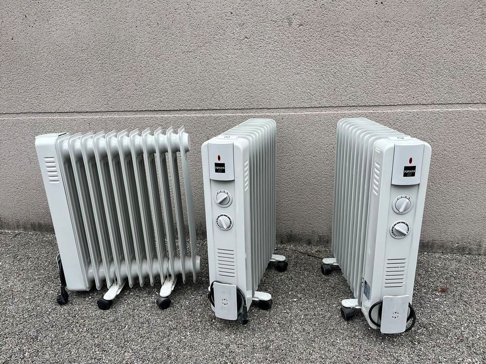 Trois radiateurs &eacute;l&eacute;ctriques &agrave; bain d'huile Electromnager