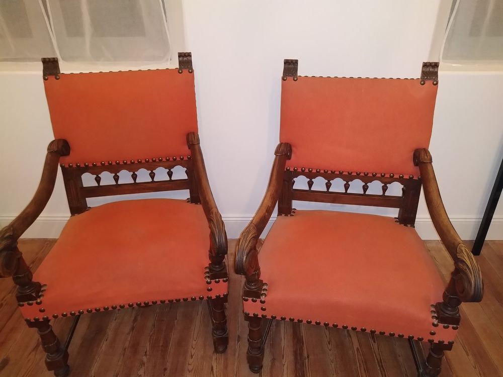 lots de 2 Fauteils anciens en bois Meubles