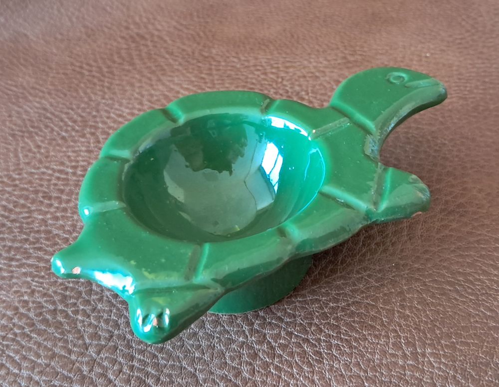 lot de 2 coquetiers en terre cuite &eacute;maill&eacute;e fol &eacute;pi Décoration