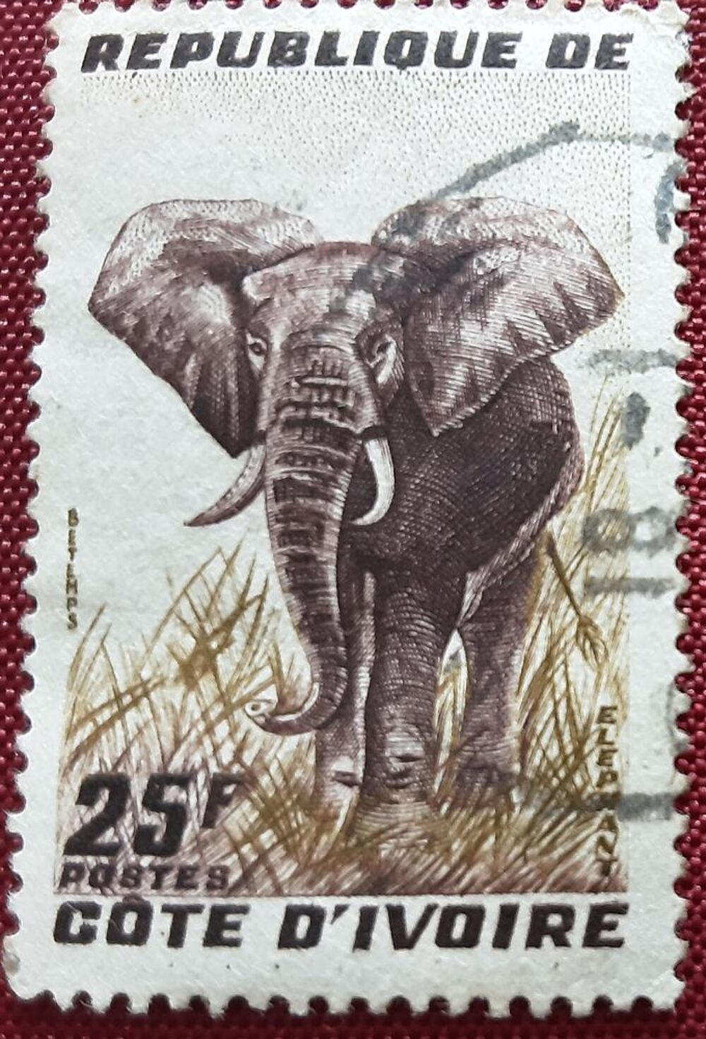 timbre &agrave; collection COTE D'IVOIRE 