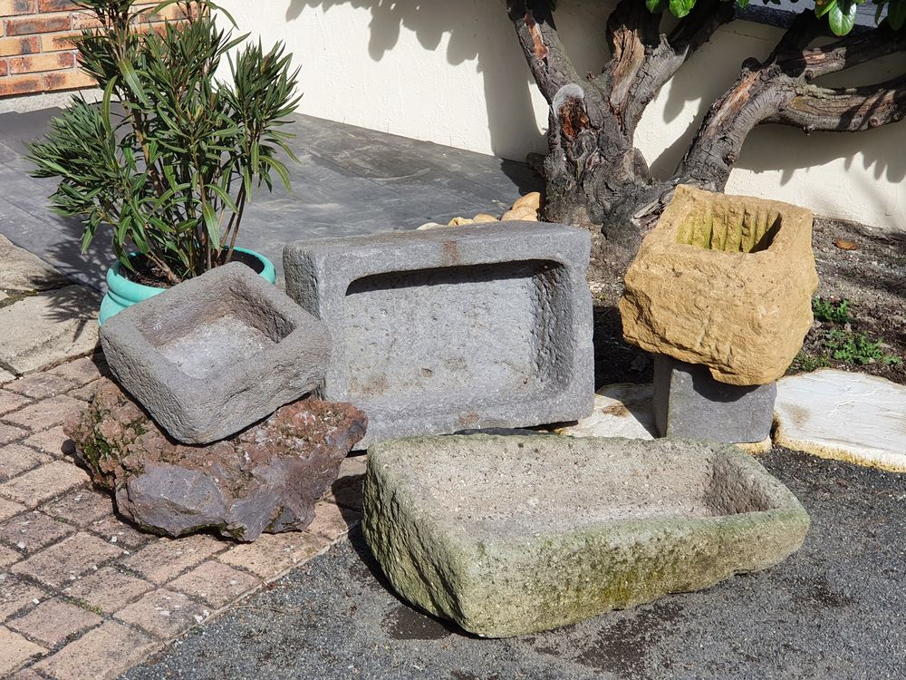 BACS - FA&Ccedil;ONN&Eacute;S dans la PIERRE NATURELLE - NOMBREUX EMPLOIS Jardin