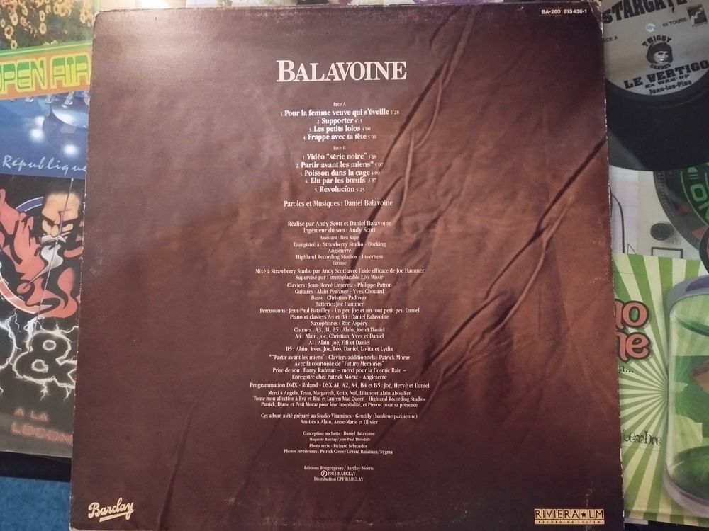 album vinyle Daniel Balavoine CD et vinyles