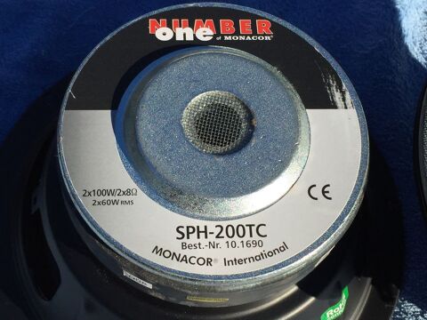 Haut-parleur Monacor SPH-200TC, 210 mm double bobinage  170 Valflauns (34)