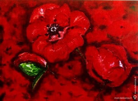 Grand tableau  COQUELICOTS  300 Antibes (06)