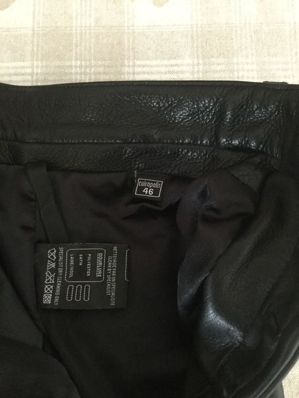 pantalon cuir moto Vêtements