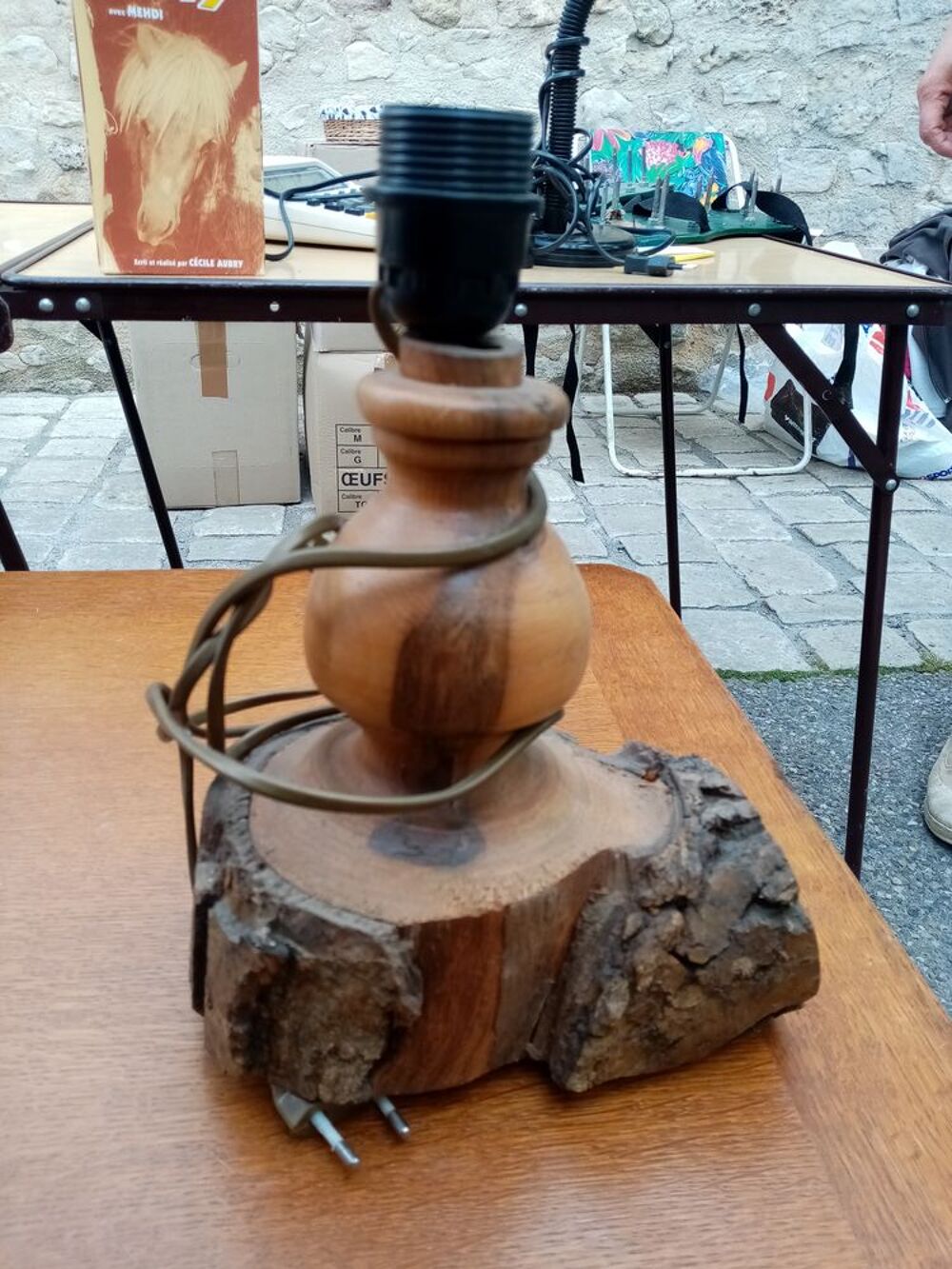 lampe en olivier Décoration