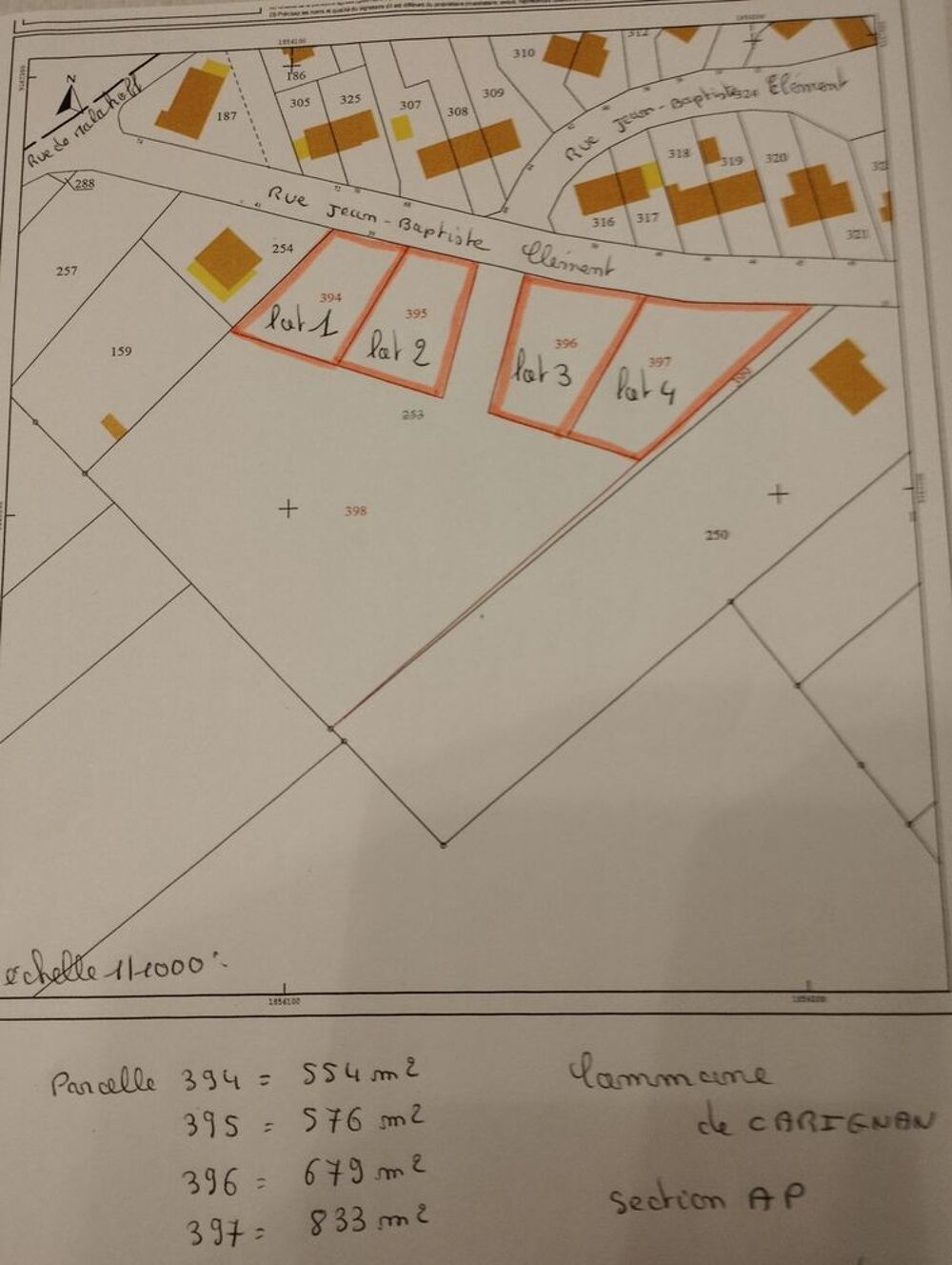 Vente Terrain TERRAIN A BATIR Carignan