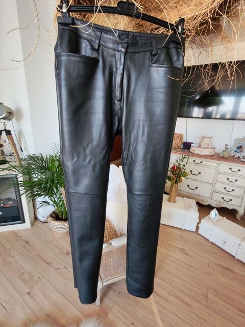 Pantalon femme cuir noir marque inspirations T 40 Montluçon (03)