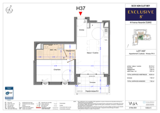  Appartement � vendre 2 pi�ces 49 m�