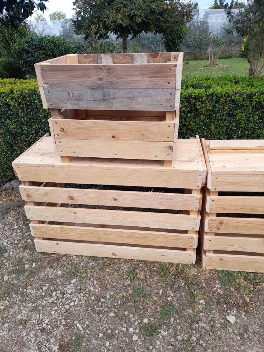 Caches clim en bois recycl&eacute; Jardin