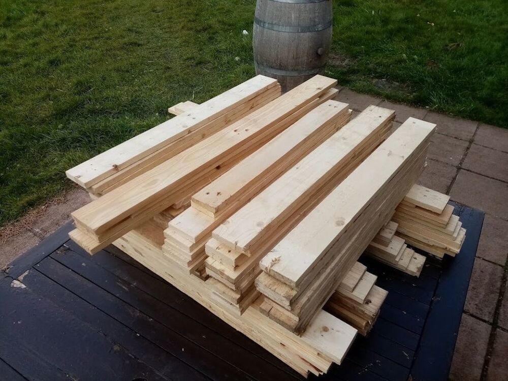Planches de palettes. Bricolage