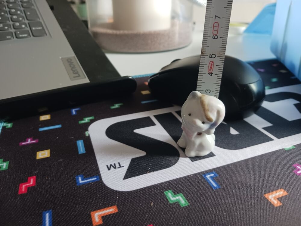 Figurine &Eacute;l&eacute;phant en C&eacute;ramique Blanc 