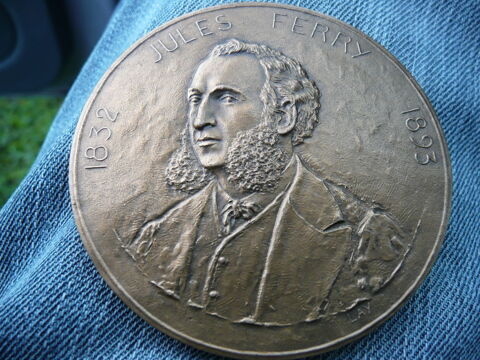 Médaille bronze Jules Ferry 1832-1893 37 Bordeaux (33)