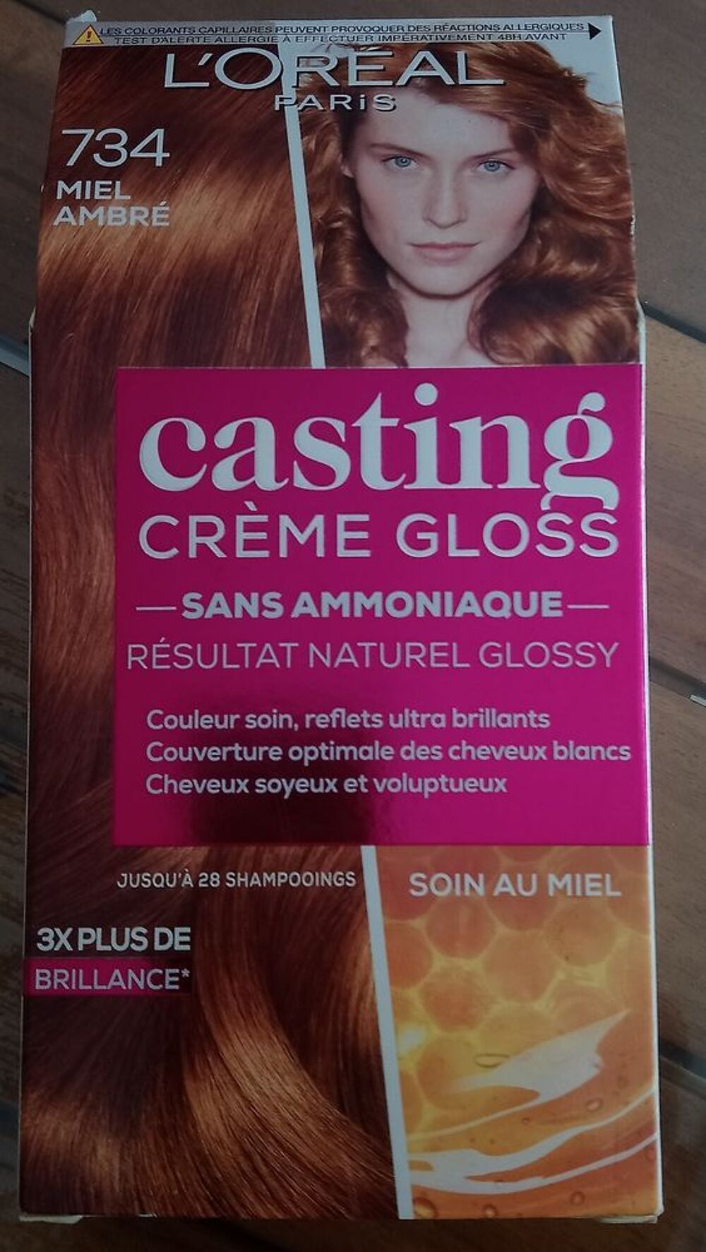 COLORATION CHEVEUX 734 MIEL AMBRE L'OREAL PARIS Bijoux et montres
