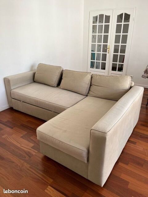 Canap 4 places convertible beige angle droit et coffre
200 Franconville (95)
