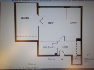  Appartement  vendre 2 pices 47 m