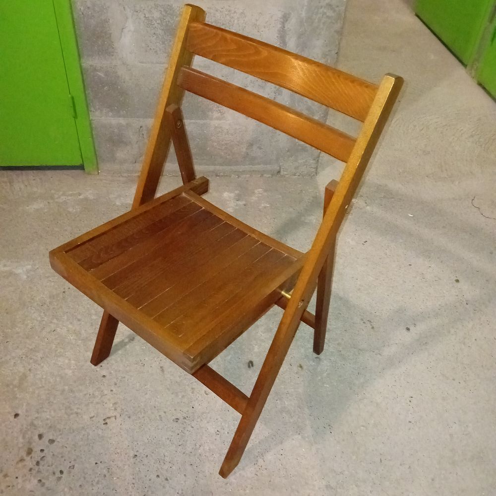 2 CHAISES PAILL&Eacute;ES ET 2 PLIANTES EN TECK Meubles