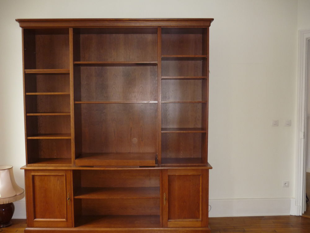 Biblioth&egrave;que , meuble TV en merisier Meubles