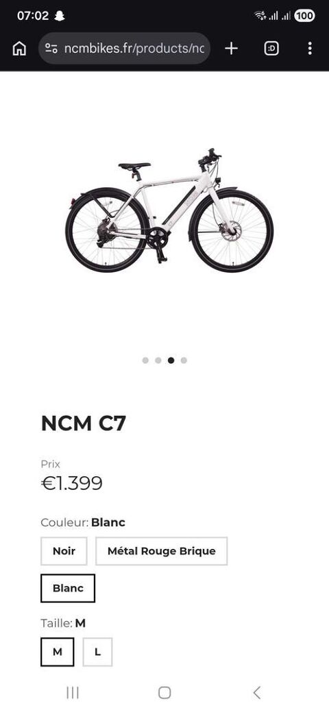 vélo électrique NCM C7 Neuf 590 Clermont-Ferrand (63)