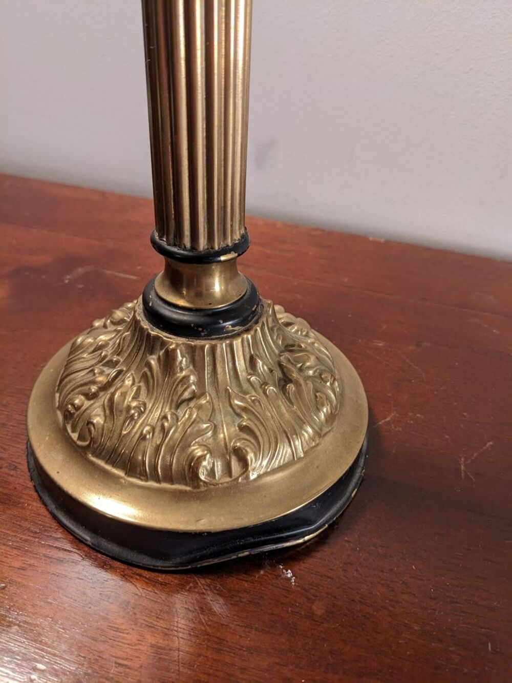 Grande lampe &agrave; p&eacute;trole &eacute;poque Napol&eacute;on III verre ou cristal Décoration