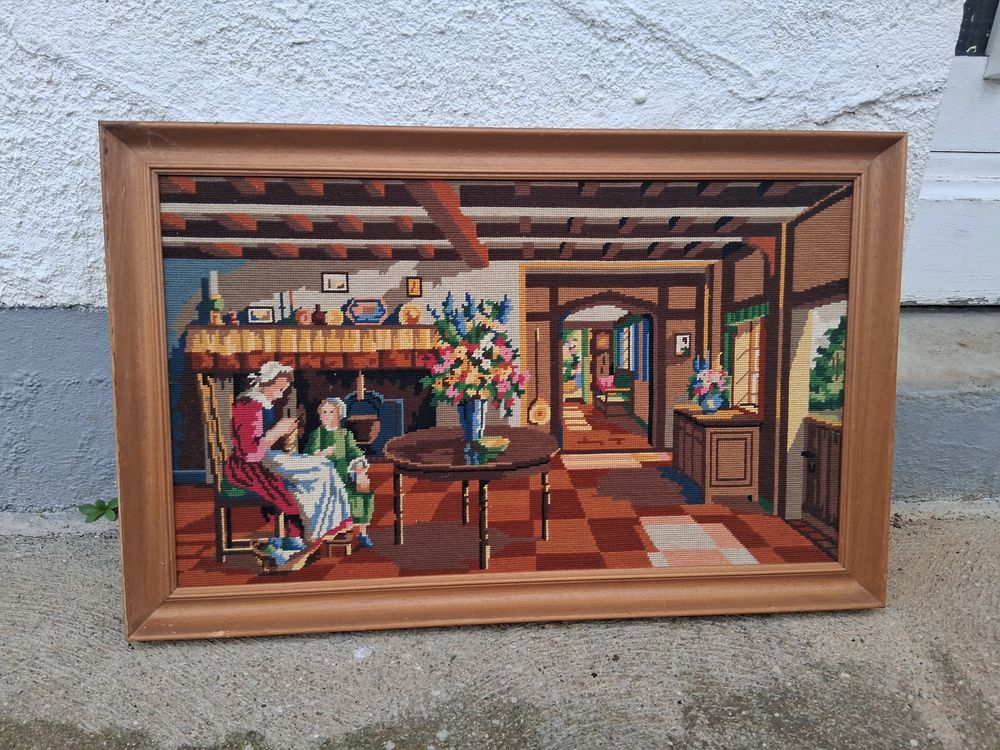 Tableau canevas fait main Décoration