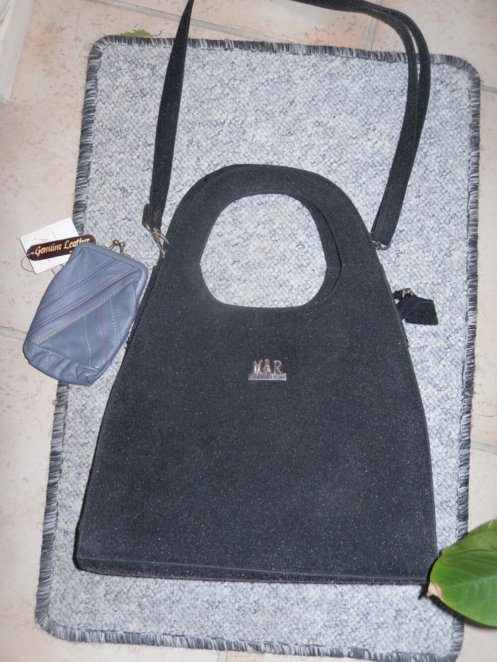 Sac &agrave; Main: M &amp; R, Paris, 39cm + Porte Monnaie New Maroquinerie