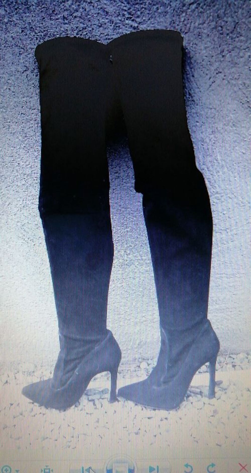 Cuissardes noires Chaussures