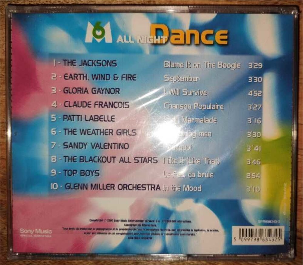 M6 Dance All Night CD et vinyles