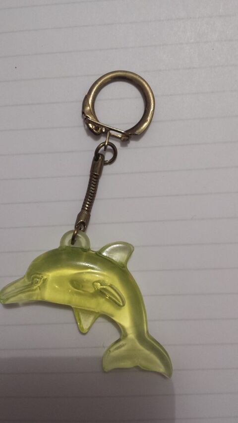 PORTE-CLEF DAUPHIN JAUNE VERT 1 Triel-sur-Seine (78)