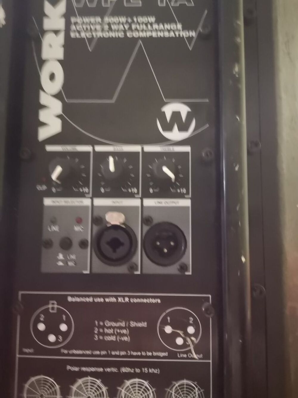 cette enceinte WORK 300 watts + 100W aigu, Instruments de musique