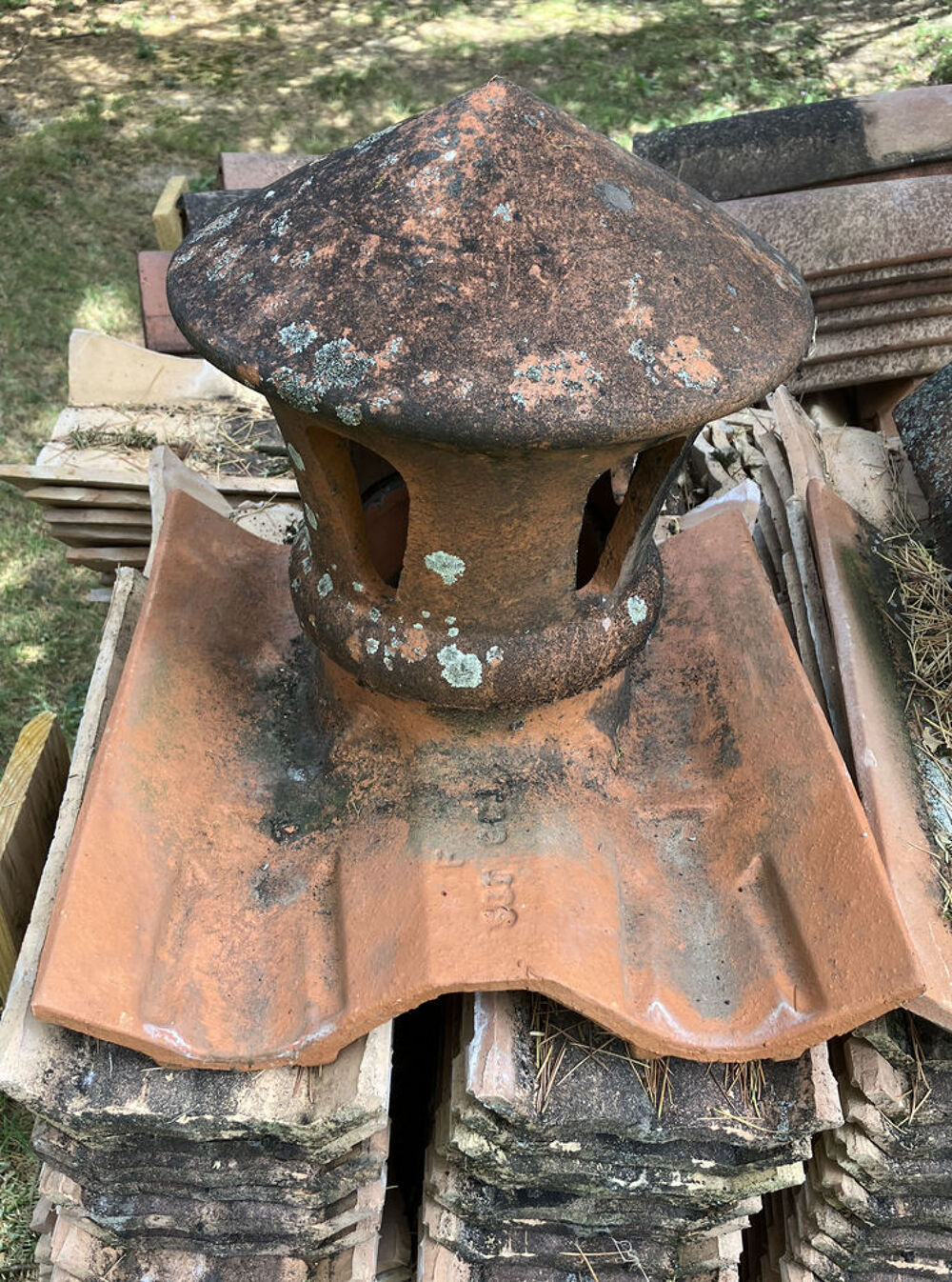 Tuiles fond plat + "Tige de botte" + tuiles &agrave; douille canal Bricolage