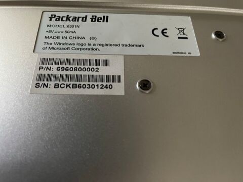 clavier Packard Bell pour ordinateur avec son cordon La Ciotat (13)