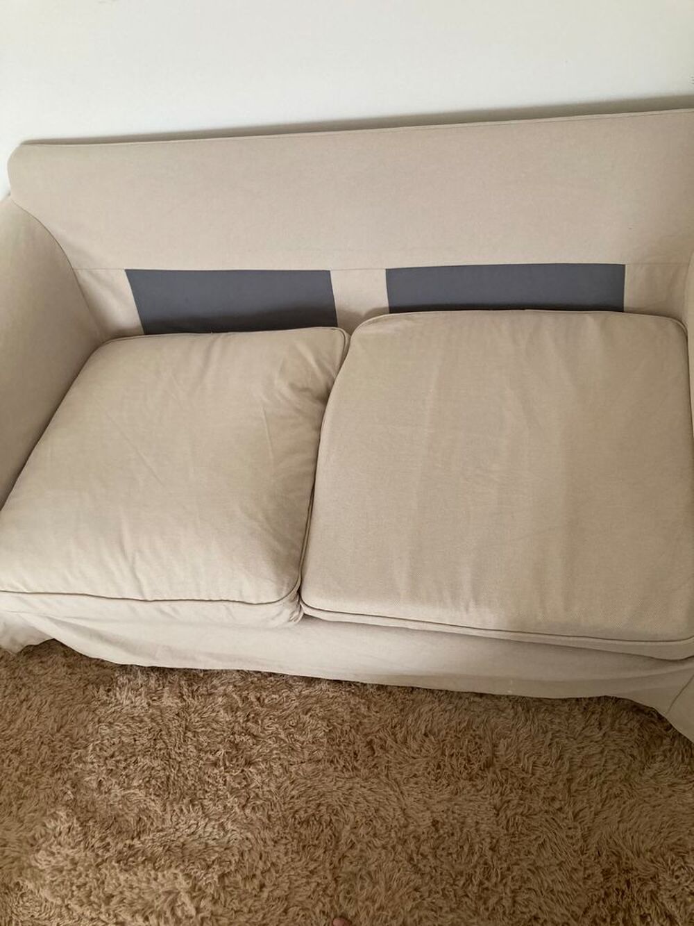 VENNDS CANAPE IKEA 2 PLACES BEIGE TRES BON ETAT Meubles