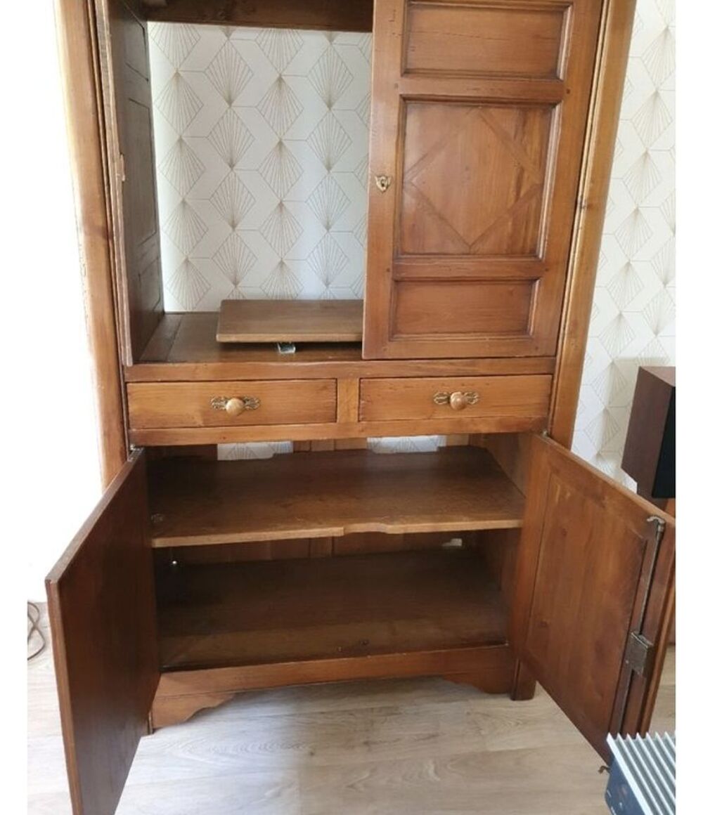 ARMOIRE MEUBLE TELEVISION MERISIER Meubles