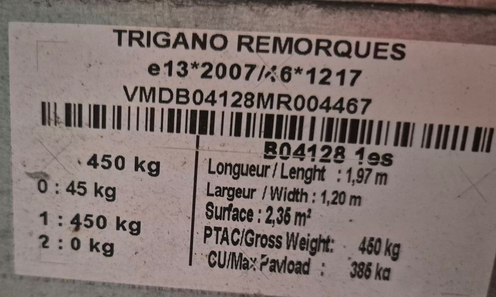 Remorque Trigano Bricolage