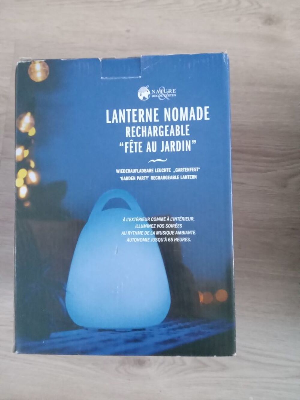 LANTERNE NOMADE RECHARGEABLE NEUF DANS SA BOITE Décoration