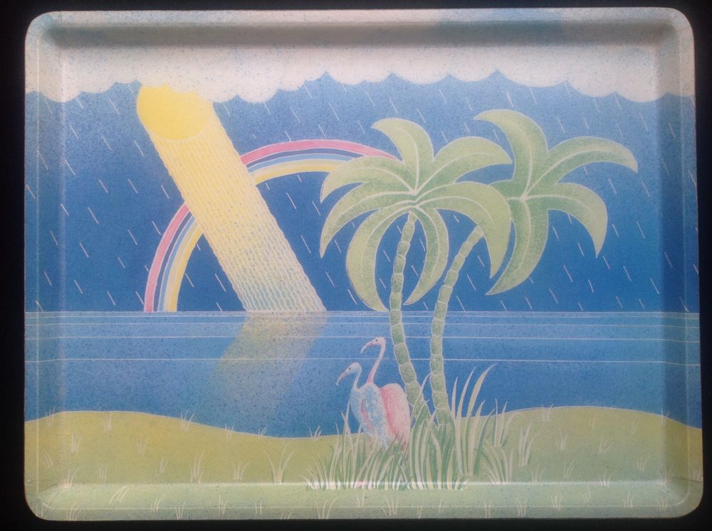 PLATEAU ALPAC en FIBRE de VERRE D&Eacute;CO TROPICALE Envoi Possibl Cuisine