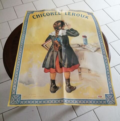 AFFICHE PAPIER LITHOGRAPHIE CHICORE LEROUX 12 Chieulles (57)