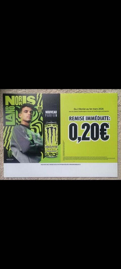 Panneau publicitaire Lando Norris  50 Marlenheim (67)