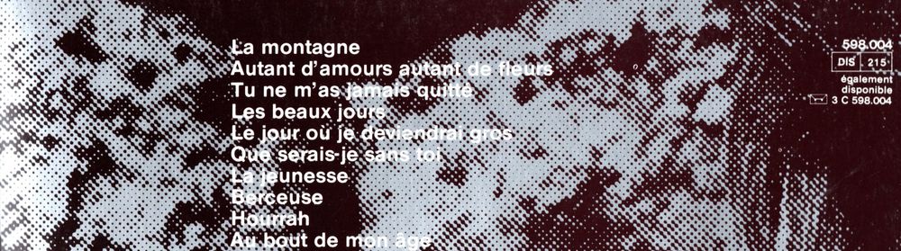 Vinyl 33 tours -- Jean FERRAT 1964 - titres en photo CD et vinyles