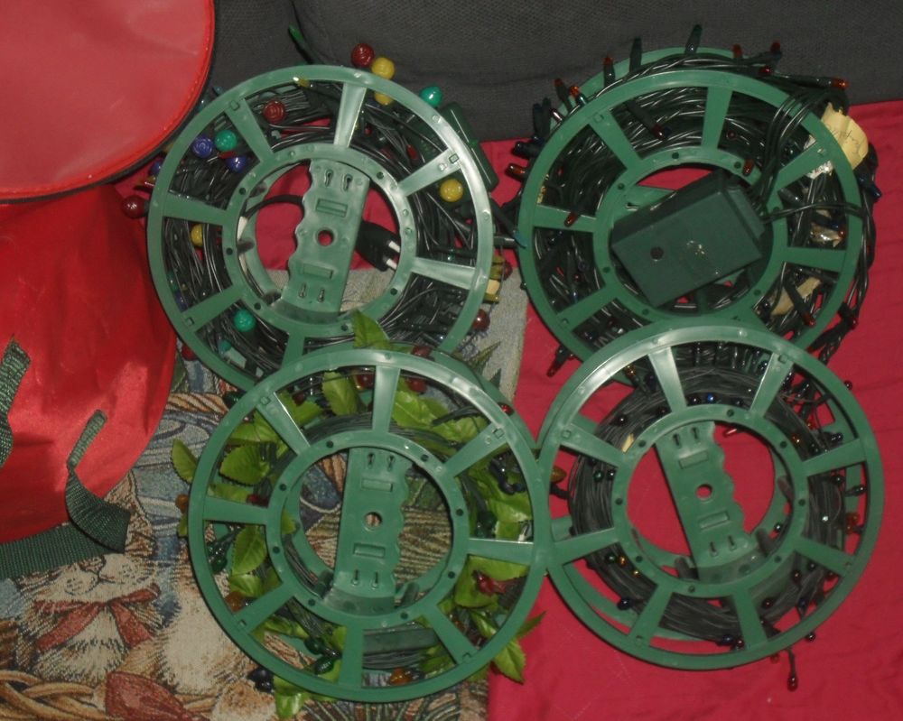 Housse pour guirlandes de No&euml;l et 5 guirlandes &eacute;lectriques D�coration