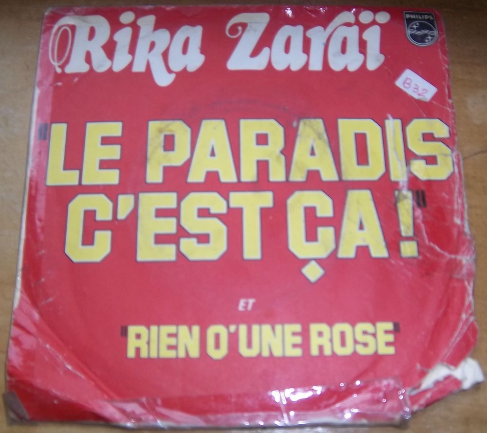 45 tours Rika Zarai le paradis c'est &ccedil;a CD et vinyles